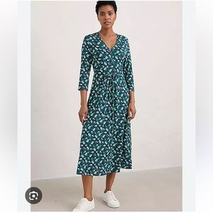 Seasalt Cornwall Teal Carwynnen Midi Dress